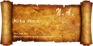 Nika Aura névjegykártya